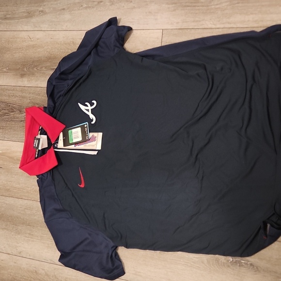 Nike Atlanta Braves Polo Shirt - Picture 1 of 4